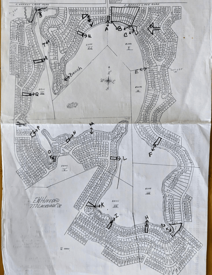Barnes Lake Map – BARNES LAKE CLUB
